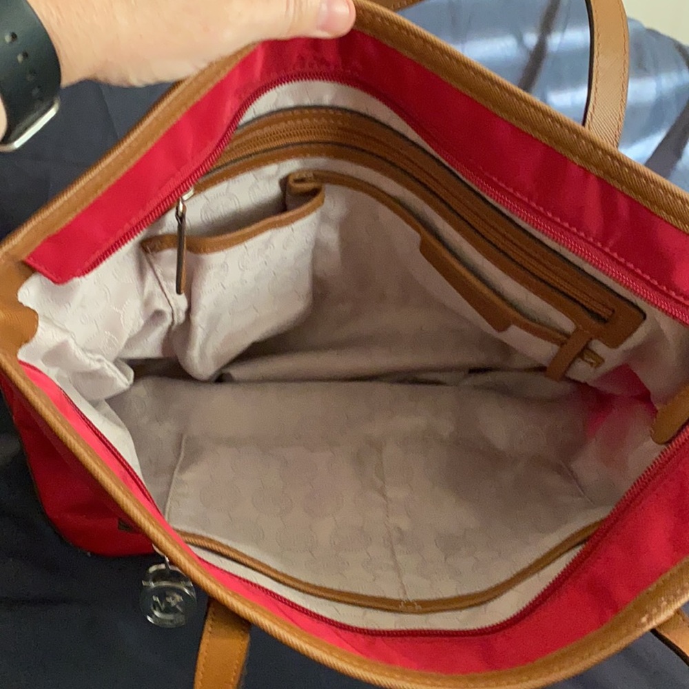 Mk Michael Kors Nylon Red Bag Gem